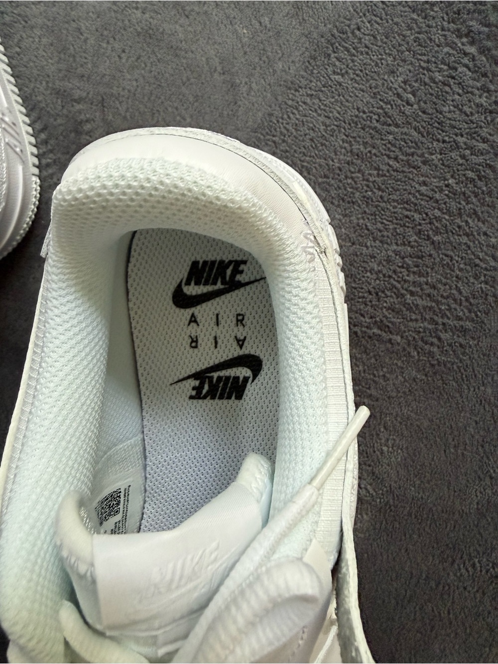 NWT Nike Air Force 1 Shadow Triple White Sneakers - Picture 4 of 9